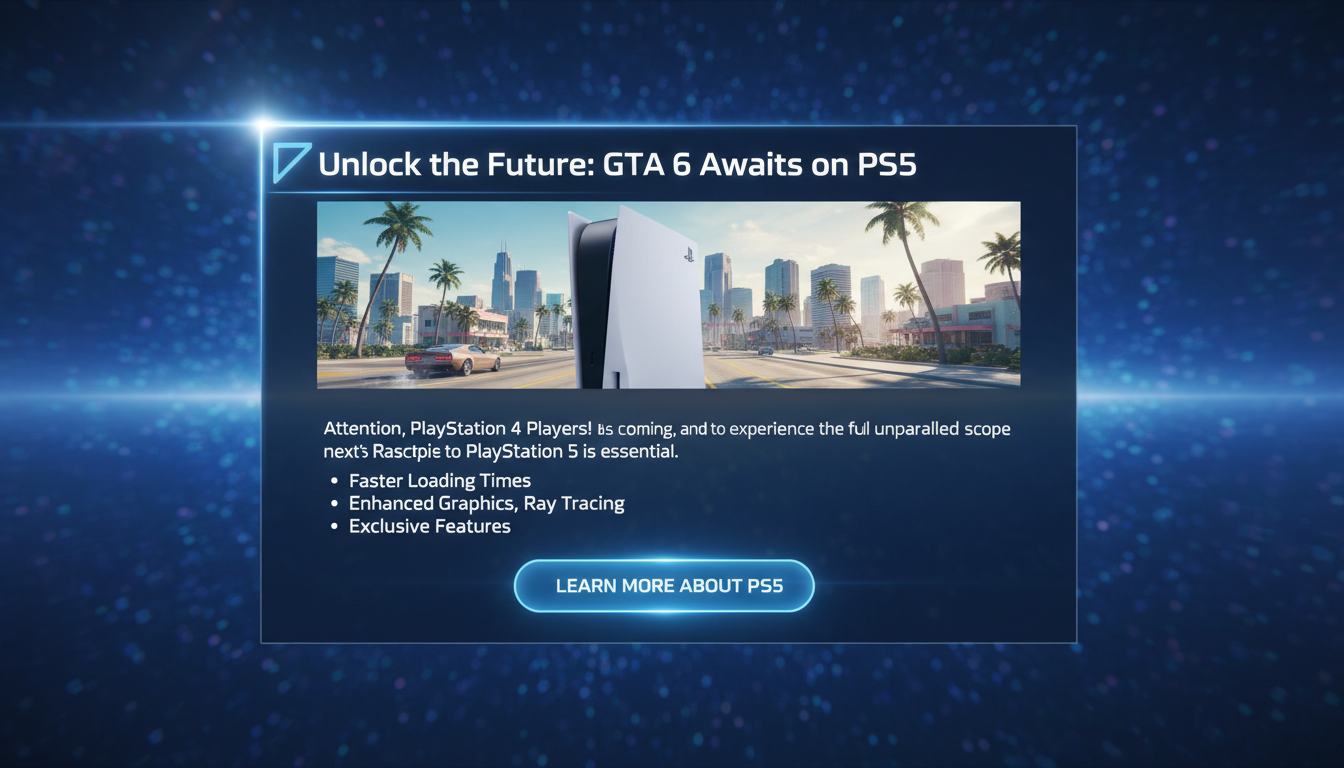Sony Is Telling PS4 Owners To Buy A PS5 “To Be Ready” For GTA 6